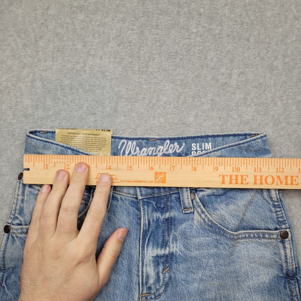 Wrangler Retro Slim Boot Jeans Boys Size 11 Slim Blue Denim Adjustable Waist NWT - Picture 4 of 8